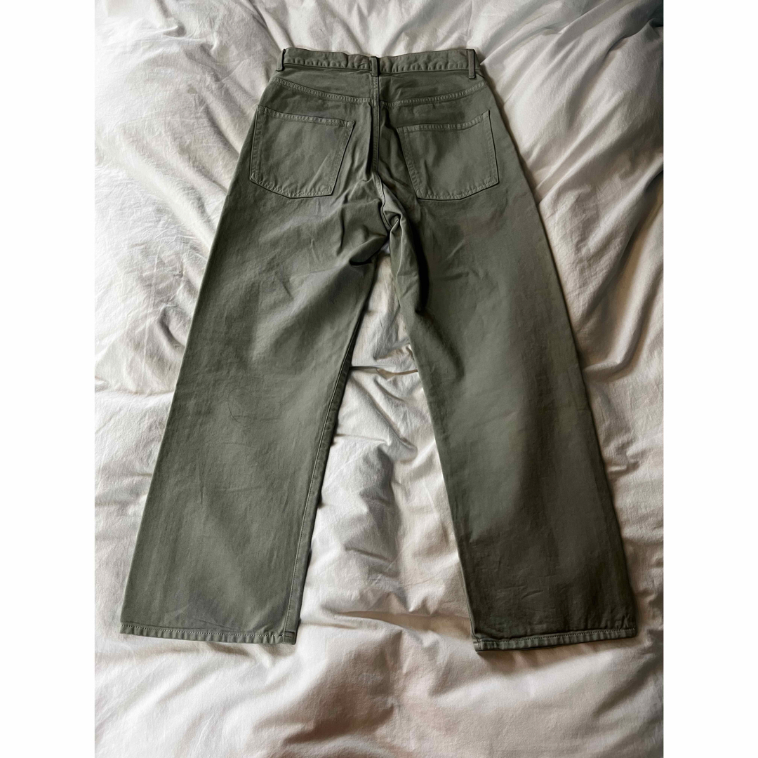 LIDNM(リドム)のLIDNM VAJIRA LOOSE FIT TUCK DENIM green メンズのパンツ(デニム/ジーンズ)の商品写真