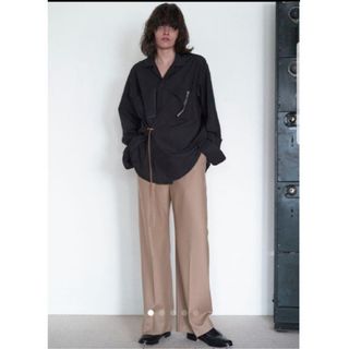 サンシー(SUNSEA)のsunsea N.M BRUSHED WIDE STRAIGHT PANTS(スラックス)