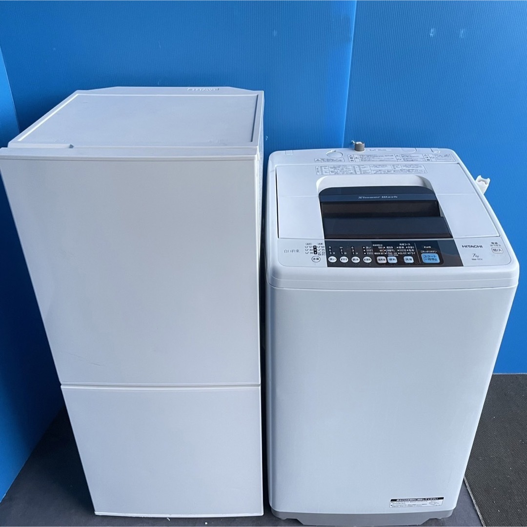 ▫️メーカーAQUA487C 冷蔵庫　小型　大型　200L以下 洗濯機　一人暮らし　容量7kg