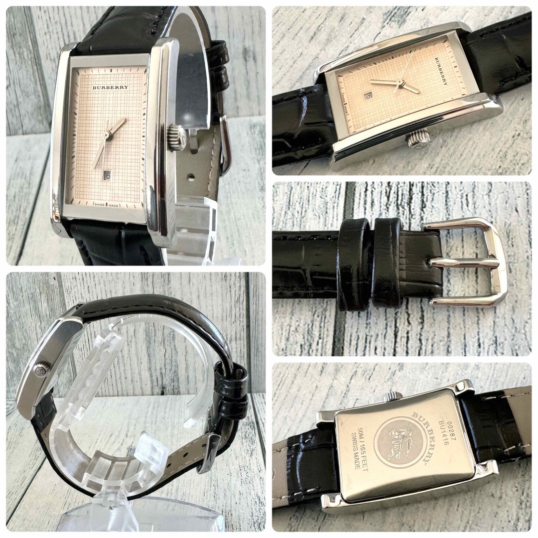 BURBERRY - 【電池交換済】BURBERRY バーバリー 腕時計 スクエア BURBERRY - 【電池交換済】BURBERRY バーバリー 腕時計 スクエア