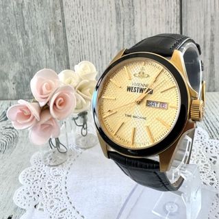 ヴィヴィアンウエストウッド(Vivienne Westwood)の【希少】 vivienne ヴィヴィアン 腕時計 メンズ ラウンド ゴールド(腕時計(アナログ))