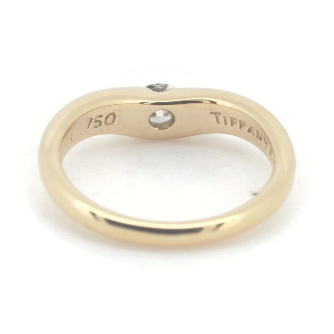 Tiffany & Co.(ティファニー)の目立った傷や汚れなし ティファニー カーブドバンド ダイヤモンド リング 指輪 11号 K18YG(18金 イエローゴールド) レディースのアクセサリー(リング(指輪))の商品写真