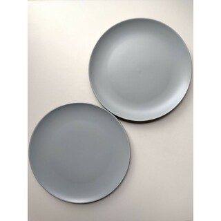 イケア(IKEA)のIKEA プレート皿 26cm ブルーグレー2枚(食器)