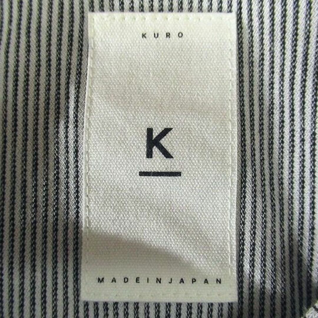 KURO(クロ)のG② 美品 KURO クロ ピンストライプ オーバーサイズ Tシャツ 白 1 メンズのトップス(Tシャツ/カットソー(半袖/袖なし))の商品写真