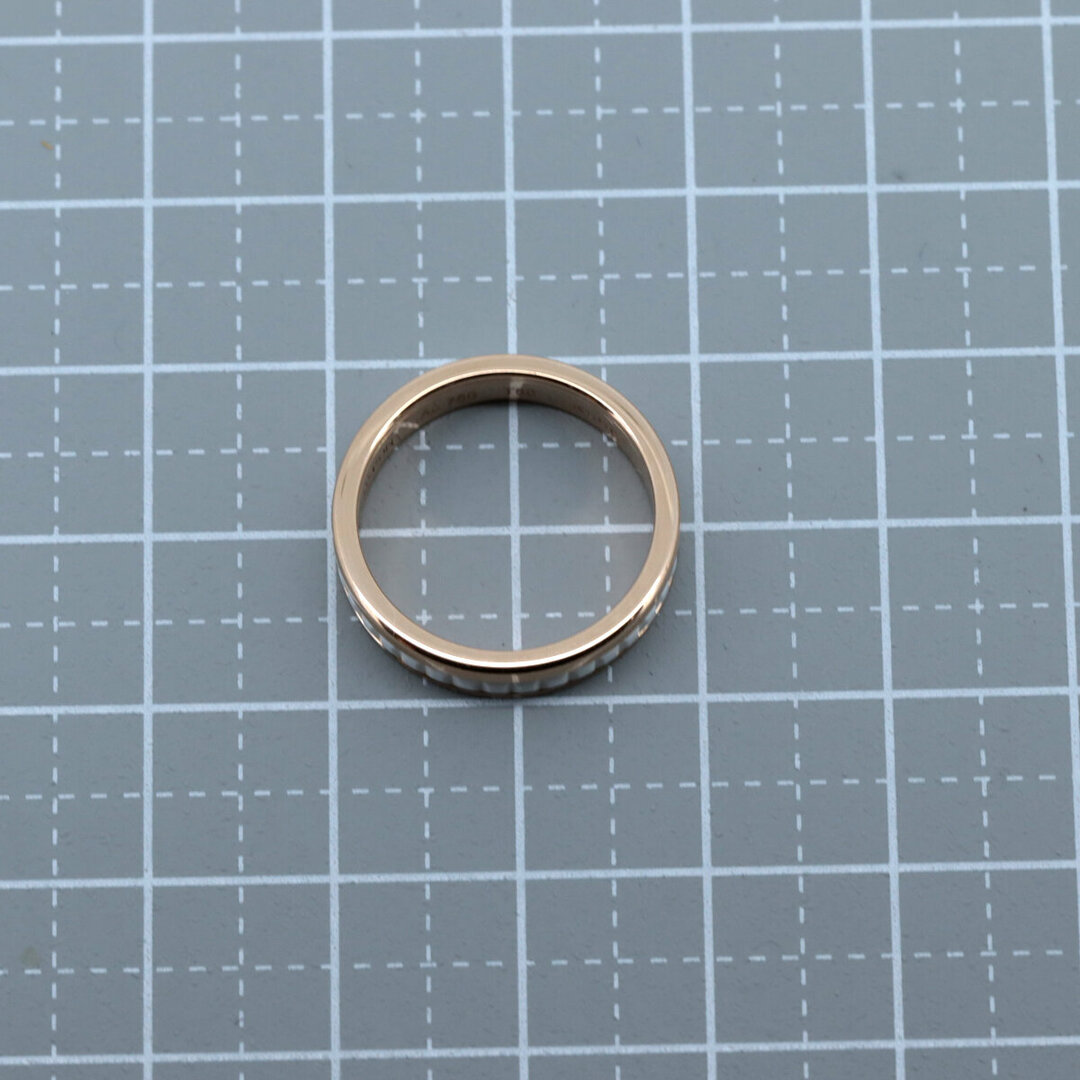 BOUCHERON(ブシュロン)の目立った傷や汚れなし ブシュロン キャトル リング 指輪 ホワイトセラミック 10号 K18PG(18金 ピンクゴールド) レディースのアクセサリー(リング(指輪))の商品写真