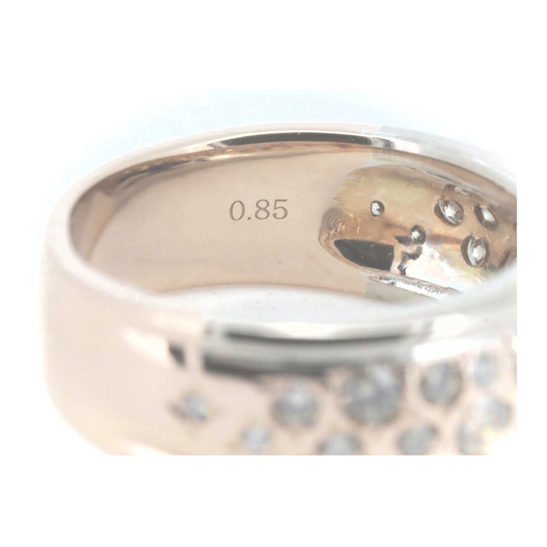 目立った傷や汚れなし カシケイ メランジェ ダイヤモンド リング 指輪 0.85CT 13号 K18PG/K18WG(18金 ピンク/ホワイトゴールド) レディースのアクセサリー(リング(指輪))の商品写真