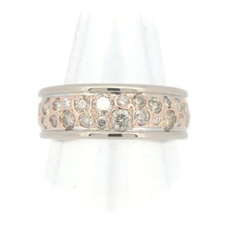 目立った傷や汚れなし カシケイ メランジェ ダイヤモンド リング 指輪 0.85CT 13号 K18PG/K18WG(18金 ピンク/ホワイトゴールド)(リング(指輪))