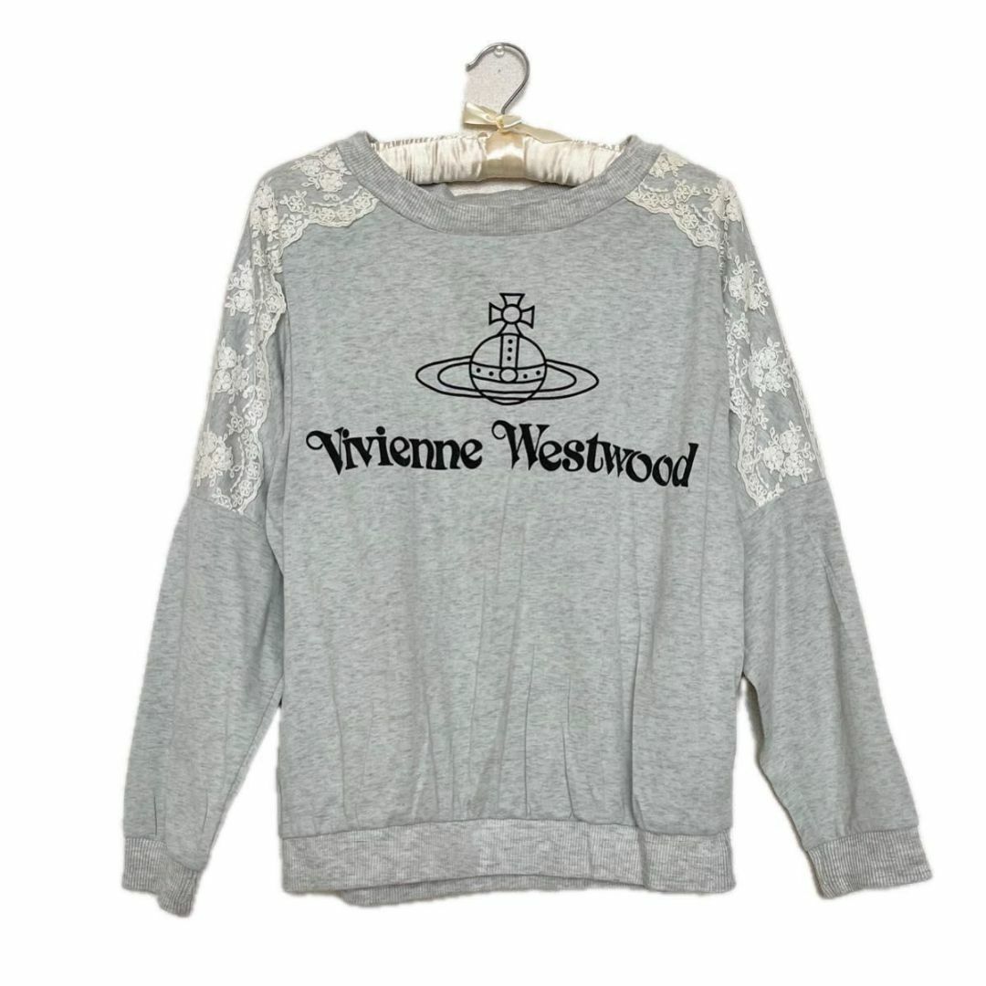 Vivienne Westwood トレーナー　レース 長袖プルオーバー　オーブ