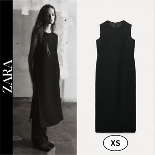 ザラ(ZARA)のZARA　ザラ　ZW COLLECTION ミニマル ロングベスト　XS(ベスト/ジレ)