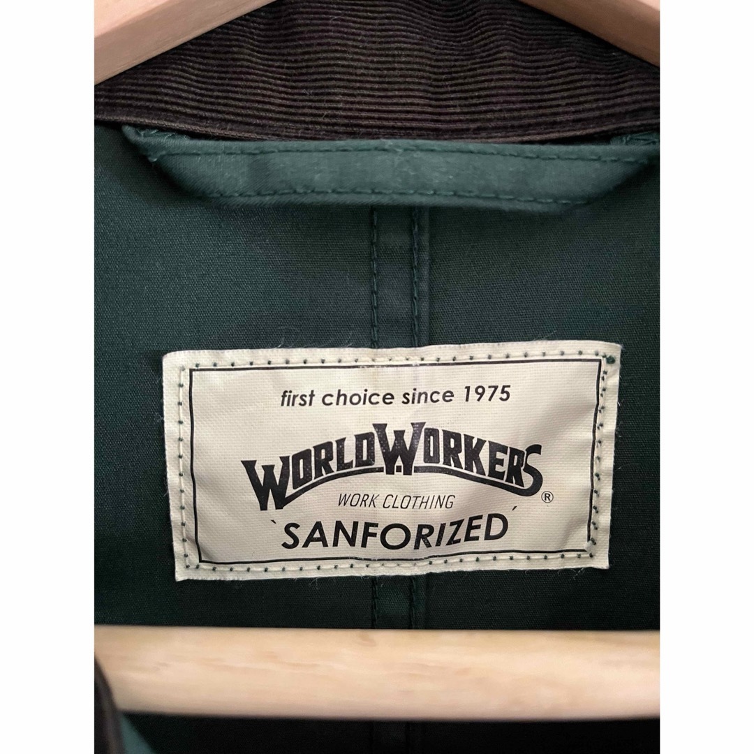 World Workers(ワールドワーカーズ)のワールドワーカーズ(WorldWorkers) ステンカラーコート グリーン メンズのジャケット/アウター(ステンカラーコート)の商品写真