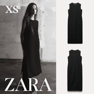 ザラ(ZARA)のZARA　ザラ　ZW COLLECTION ミニマル ロングベスト　XS(ベスト/ジレ)