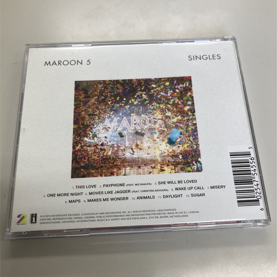 MAROON5 / Singles エンタメ/ホビーのCD(ポップス/ロック(洋楽))の商品写真