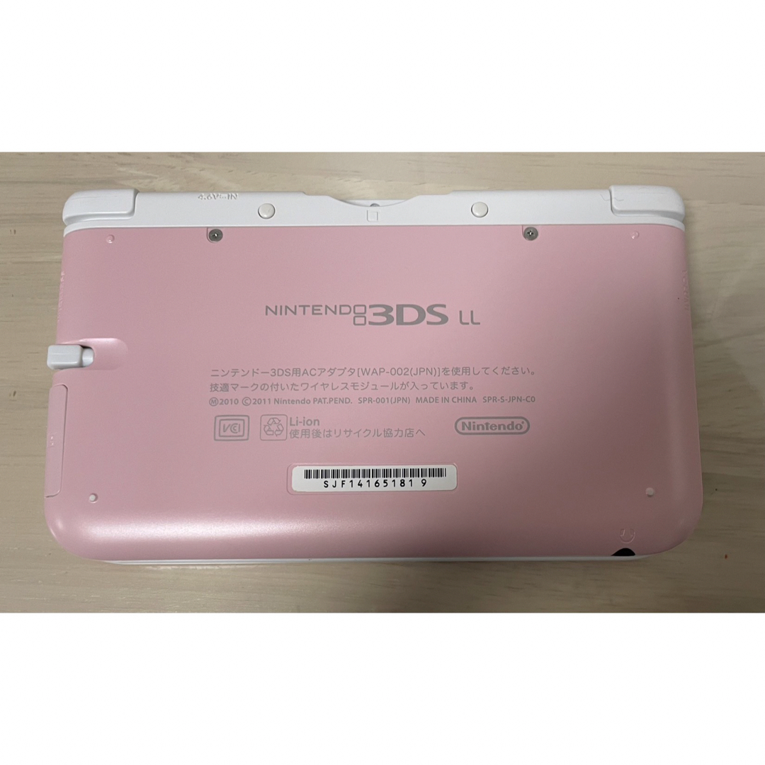 【極美品】ニンテンドー3DS LL ピンクXホワイト 本体 タッチペン付き エンタメ/ホビーのゲームソフト/ゲーム機本体(携帯用ゲーム機本体)の商品写真