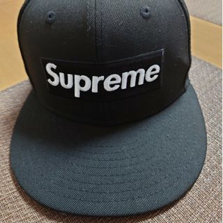 シュプリーム(Supreme)のSupremeシュプリーム黒キャップ 7 3/8(キャップ)