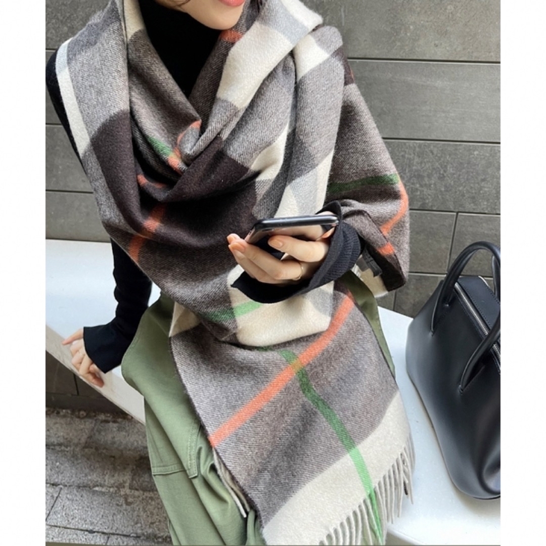 Joshua Ellis - Joshua Ellis 22AW カシミヤ大判ストール CPG Joshua Ellis - Joshua Ellis 22AW カシミヤ大判ストール CPG