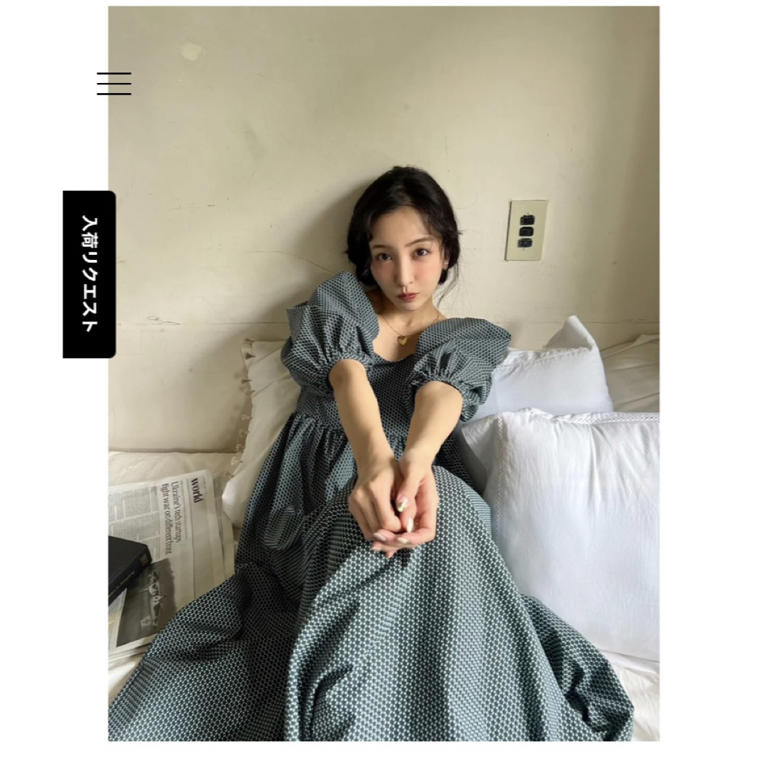 新品‼️ROSY LUCE ⭐️ VOLUME SLEEVE DRESS24200円⭐️着用回数
