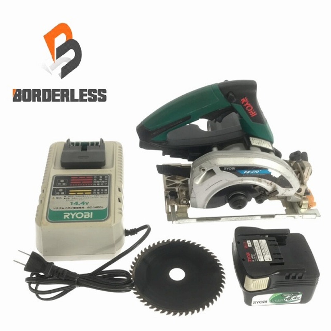 RYOBI - ☆中古品☆RYOBI リョービ 14.4V 125mm 充電式丸ノコ BW RYOBI - ☆中古品☆RYOBI リョービ 14.4V 125mm 充電式丸ノコ BW