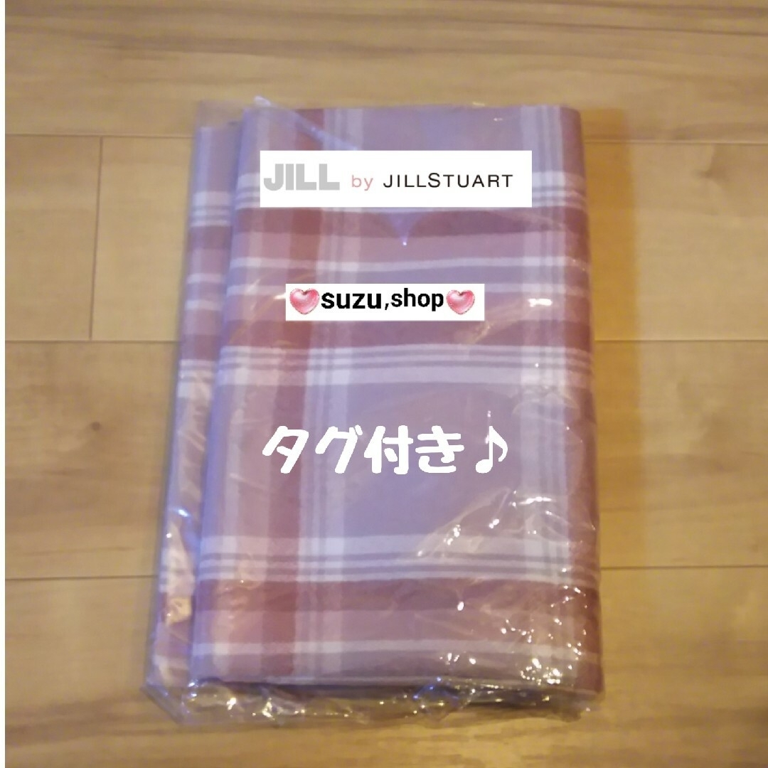 JILL by JILLSTUART(ジルバイジルスチュアート)の限定カラー ピンクライラック チェックストール ジルバイジルスチュアート レディースのファッション小物(ストール/パシュミナ)の商品写真
