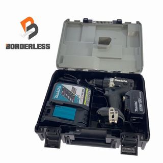 マキタ(Makita)の☆中古品☆makita マキタ 18V 充電式ドライバドリル DF484D 黒/ブラック バッテリ(18V6.0Ah)1個 充電器 ケース 83535(工具)