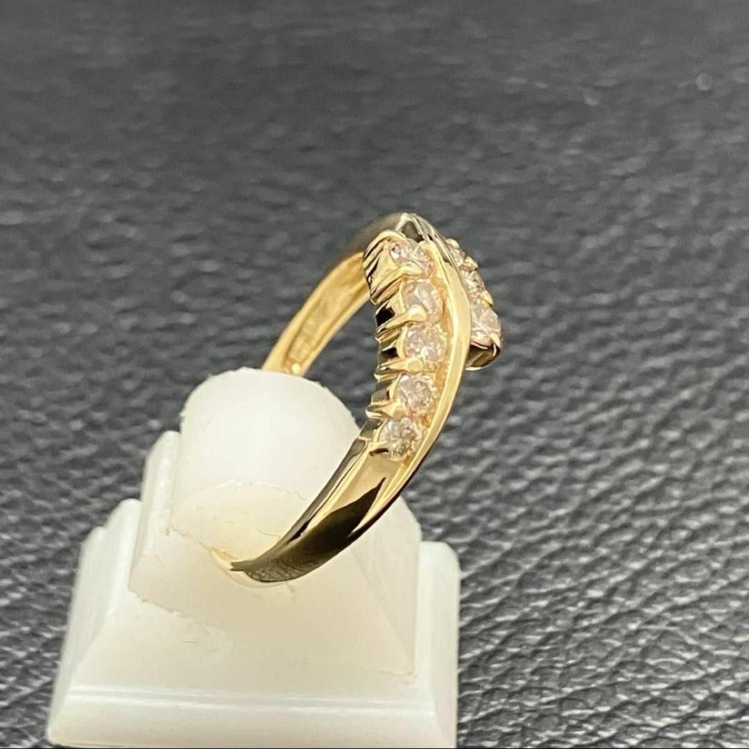 ★高級品質　新品仕上済 ダイヤ 0.50ct デザインリング K18 11.5号 レディースのアクセサリー(リング(指輪))の商品写真
