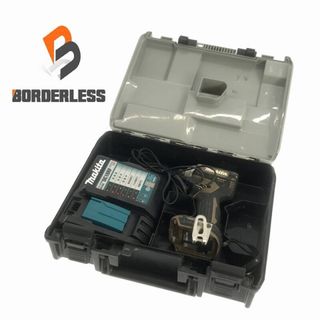 マキタ(Makita)の☆中古品☆makita マキタ 18V 充電式インパクトドライバー TD171D 茶色/ブラウン 充電器 ケース付 コードレス 83349(工具)