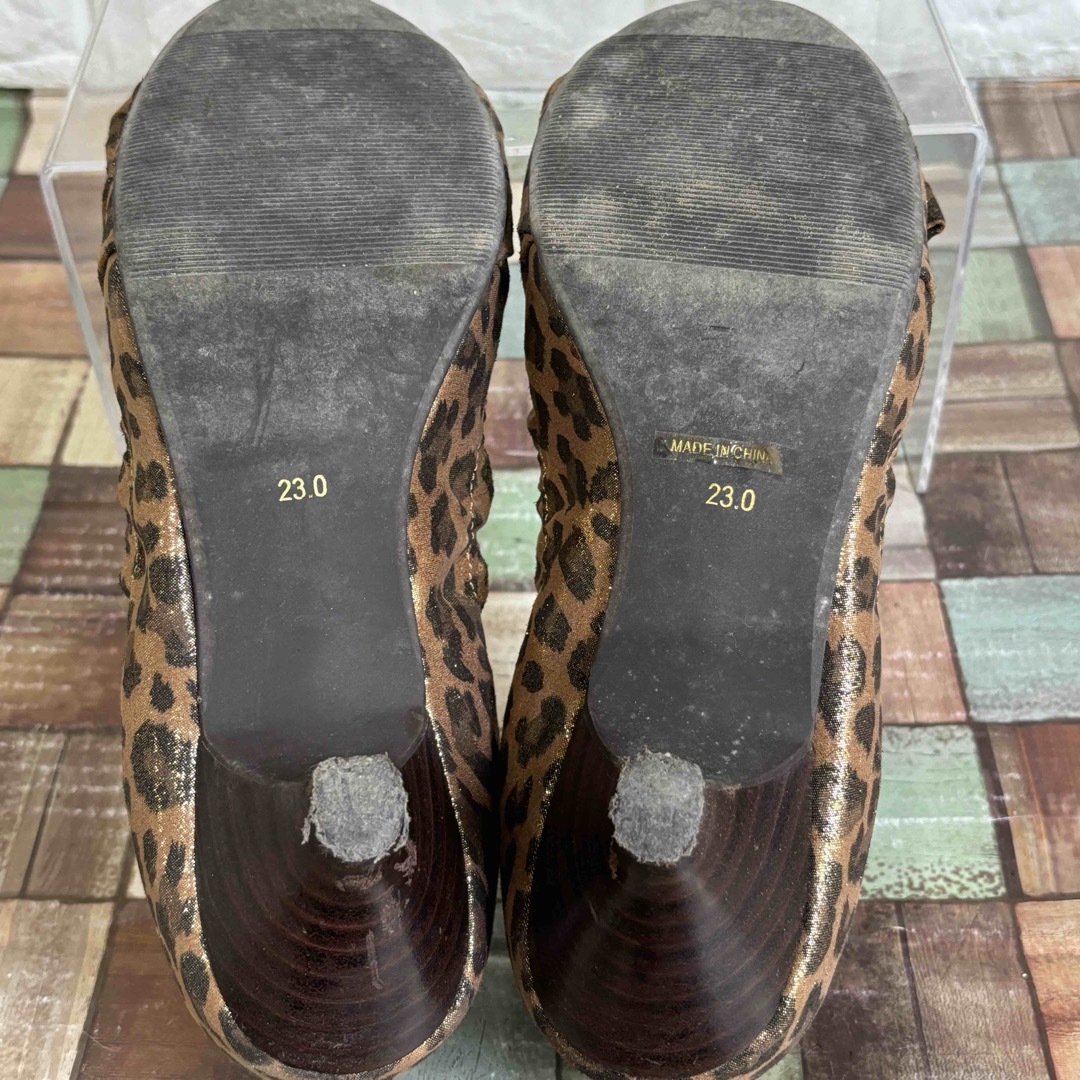 cavacava(サヴァサヴァ)のcava cava サヴァサヴァ  ヒョウ柄　パンプス ヒール サイズ　23cm レディースの靴/シューズ(ハイヒール/パンプス)の商品写真