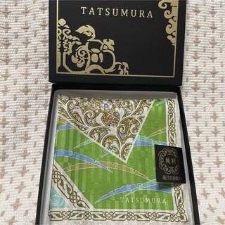 タツムラビジュツオリモノ(TATSUMURA Art textiles)の【新品・箱入】タツムラ織物　大判ハンカチ(ハンカチ)