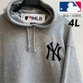 メジャーリーグベースボール(MLB)のまさひろ様【4L】MLB公式 ヤンキース　綿混ポケット付きスウェットパーカー(パーカー)