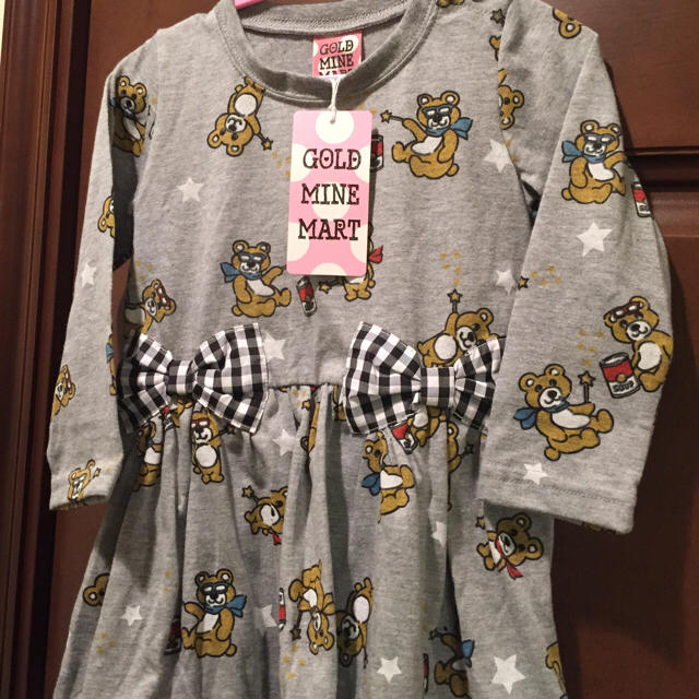 【新品】GOLD MINE MART ワンピース90 キッズ/ベビー/マタニティのキッズ服女の子用(90cm~)(ワンピース)の商品写真