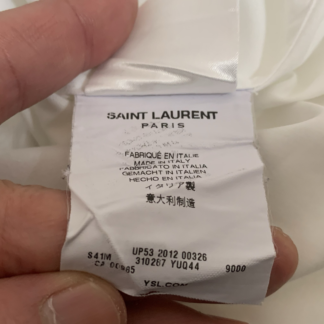 Saint Laurent(サンローラン)のSAINT LAURENT PARIS エディ期 ITALY製 切替ドレスシャツ メンズのトップス(シャツ)の商品写真