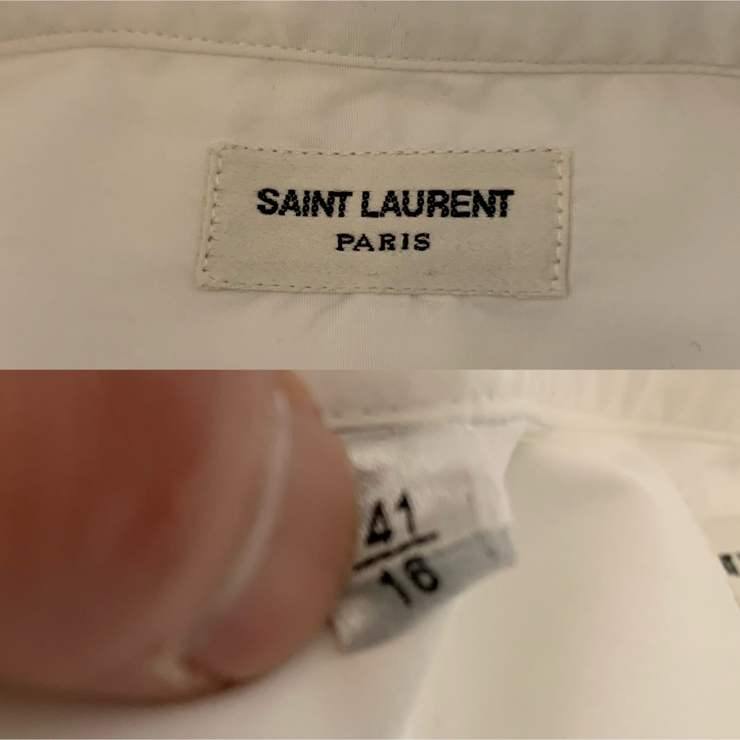 Saint Laurent(サンローラン)のSAINT LAURENT PARIS エディ期 ITALY製 切替ドレスシャツ メンズのトップス(シャツ)の商品写真
