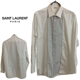サンローラン(Saint Laurent)のSAINT LAURENT PARIS エディ期 ITALY製 切替ドレスシャツ(シャツ)