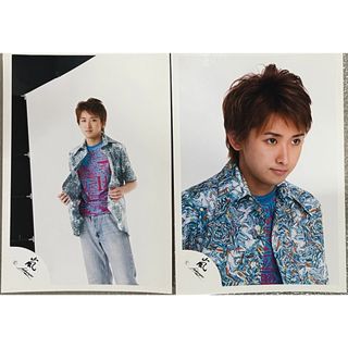 アラシ(嵐)の大野智　公式写真２枚(アイドルグッズ)