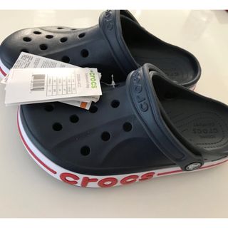 クロックス(crocs)の新品　クロックス　バヤバンドクロッグ　ネイビー/ペッパー　 24cm(サンダル)