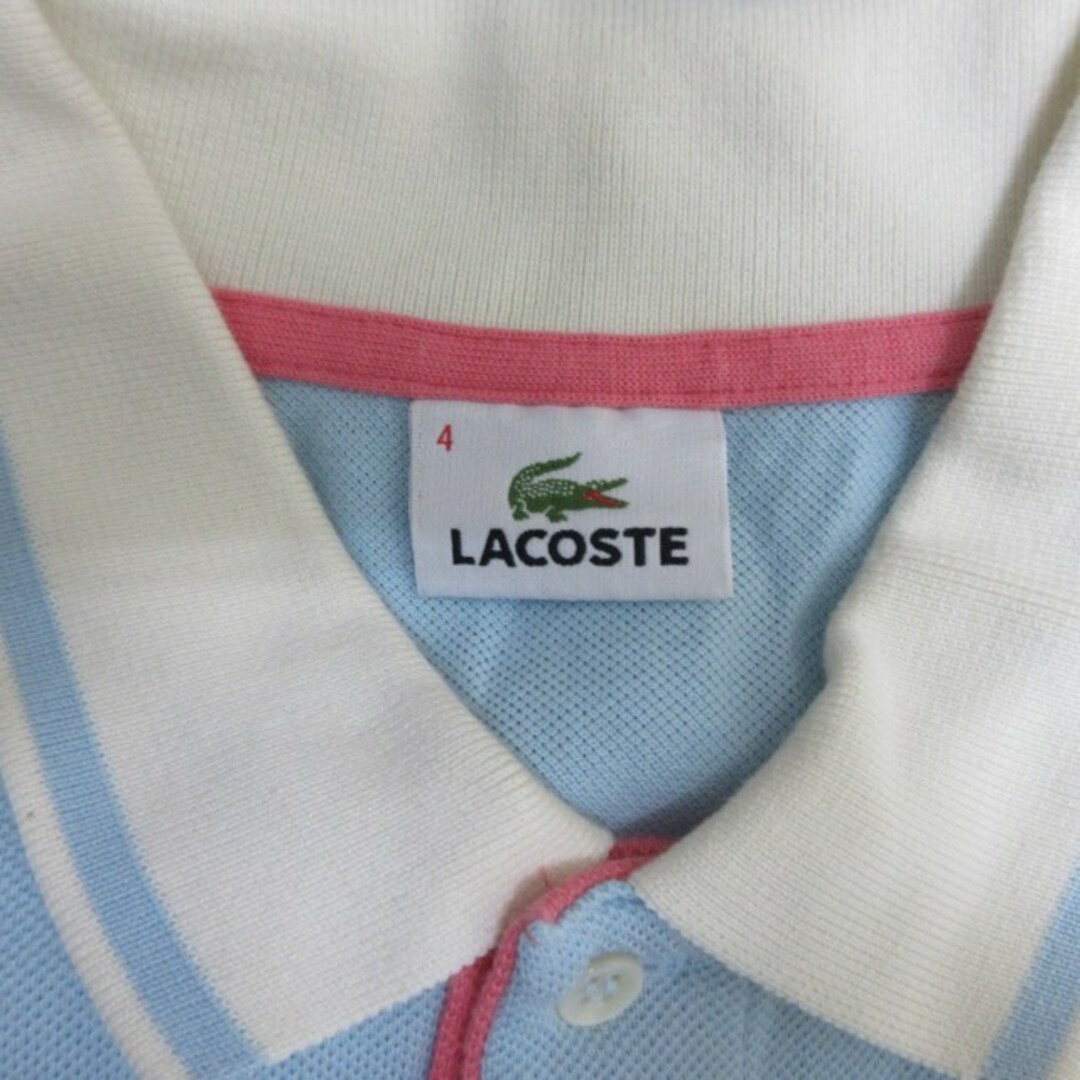 LACOSTE(ラコステ)のラコステ LACOSTE ポロシャツ ワンポイント 水色 サイズ4 約M メンズのトップス(ポロシャツ)の商品写真