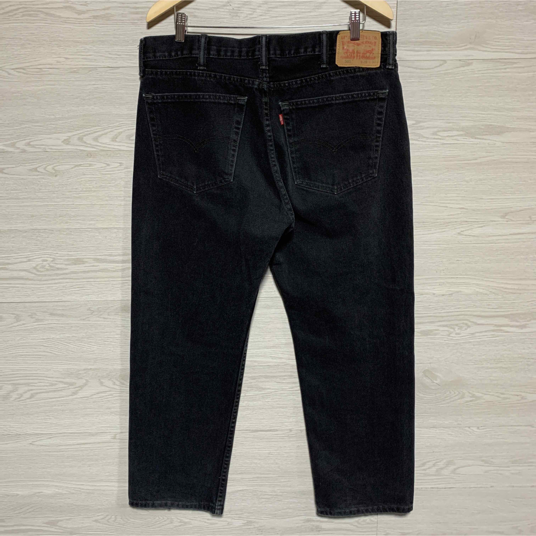 リーバイス505 US古着 オーバーサイズ ブラックデニム デニムパンツ メンズのパンツ(デニム/ジーンズ)の商品写真
