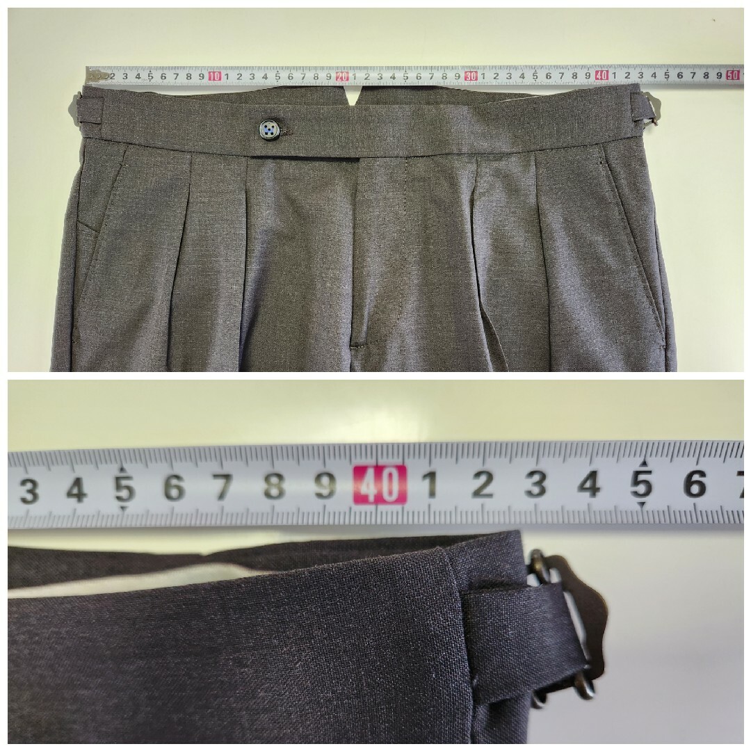 美品】ベルウィッチ カノニコ製 SCOTCH 濃茶 48 春夏 美品】ベルウィッチ カノニコ製 SCOTCH 濃茶 48 春夏