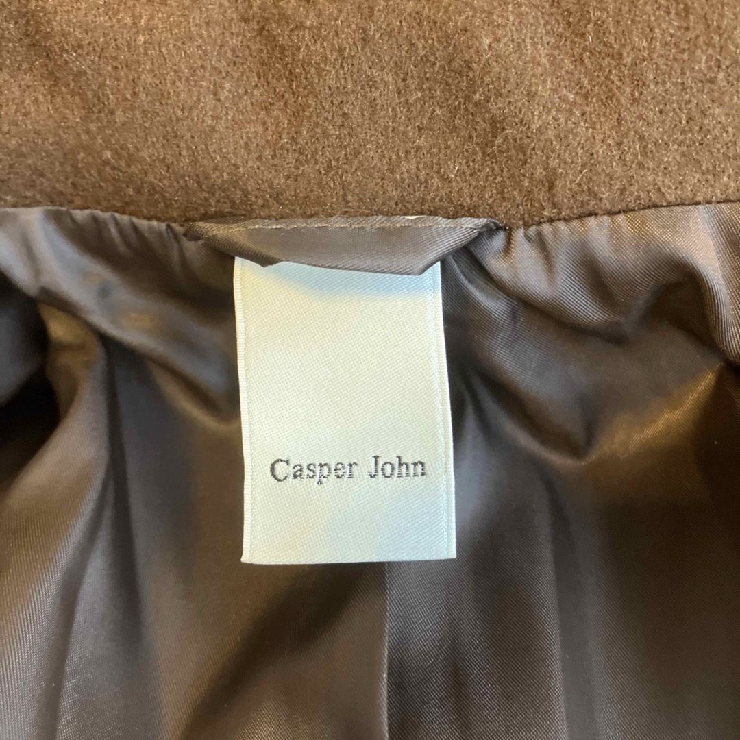 Casper John(キャスパージョン)のキャスパージョン　Casper John チェスターコート　ブラウン　Mサイズ メンズのジャケット/アウター(チェスターコート)の商品写真