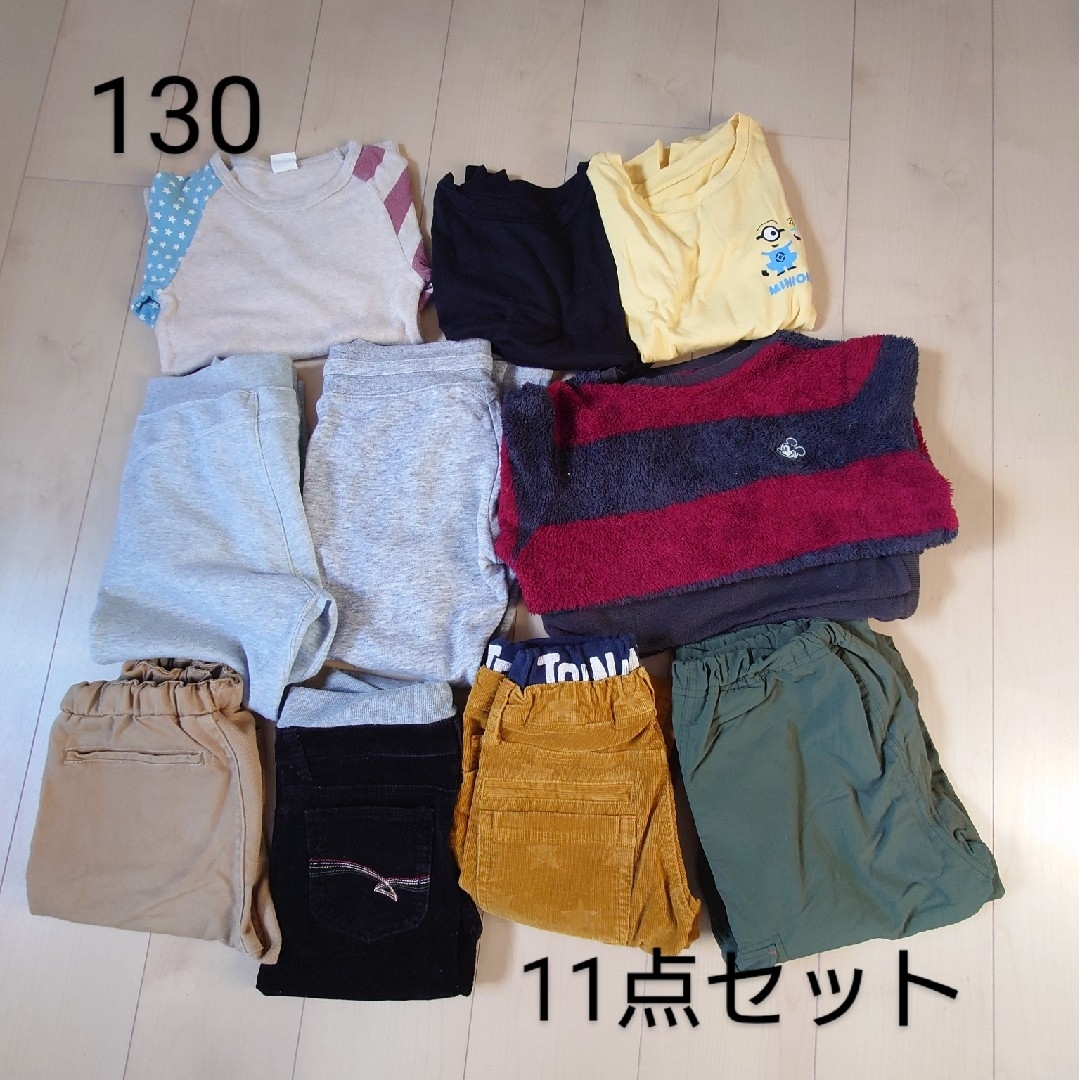 UNIQLO(ユニクロ)の130cm 11点セット キッズ/ベビー/マタニティのキッズ服男の子用(90cm~)(その他)の商品写真