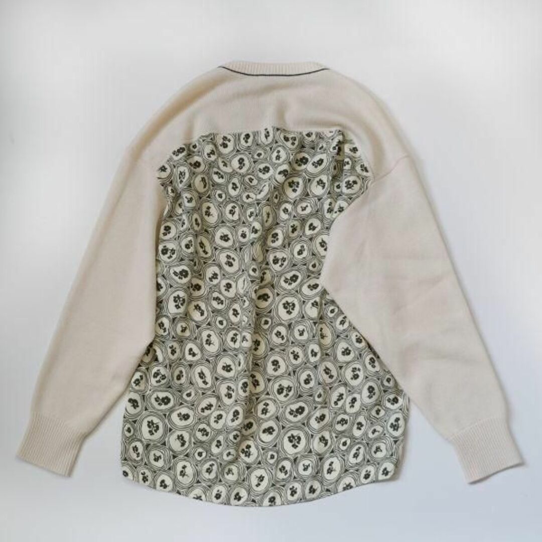 Chloe - 2021AW クロエ Chloe ニット アイボリー×カーキ シアー Chloe - 2021AW クロエ Chloe ニット アイボリー×カーキ シアー
