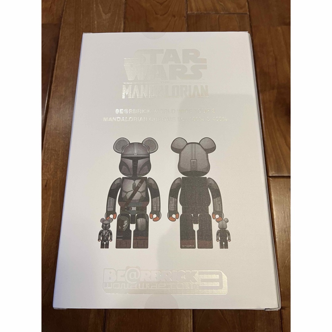 代理店正規品】 BE@RBRICK THE MANDALORIAN CHROME Ver. フィギュア