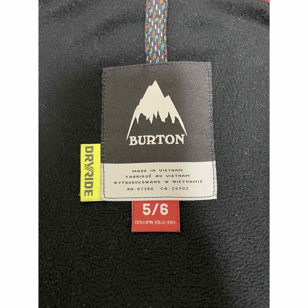 BURTON(バートン)のバートン   キッズ　ウエア　ジャンク品　5/6 110 120 スポーツ/アウトドアのスキー(ウエア)の商品写真