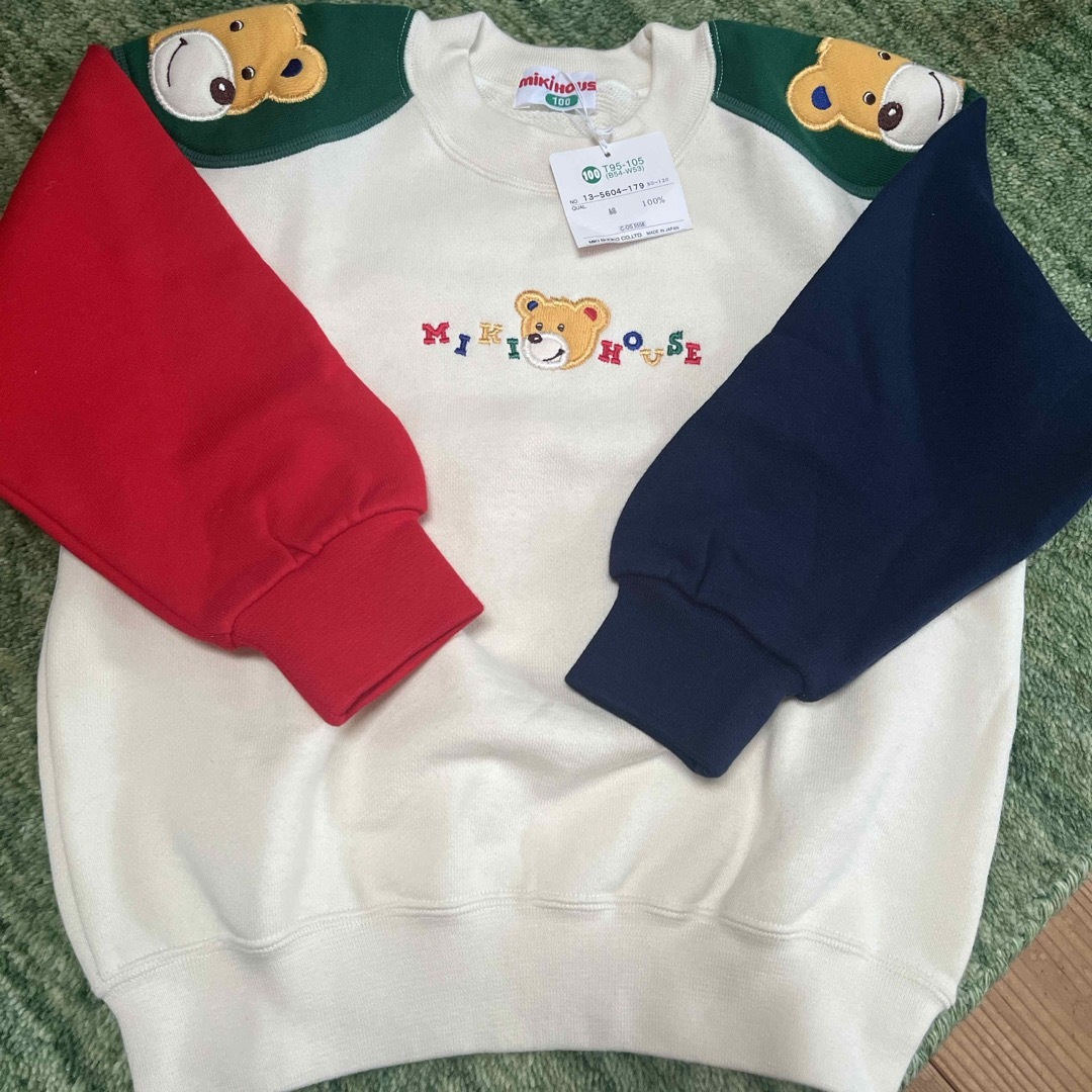 mikihouse(ミキハウス)のmiki house /トレーナー/サイズ100 キッズ/ベビー/マタニティのキッズ服男の子用(90cm~)(Tシャツ/カットソー)の商品写真