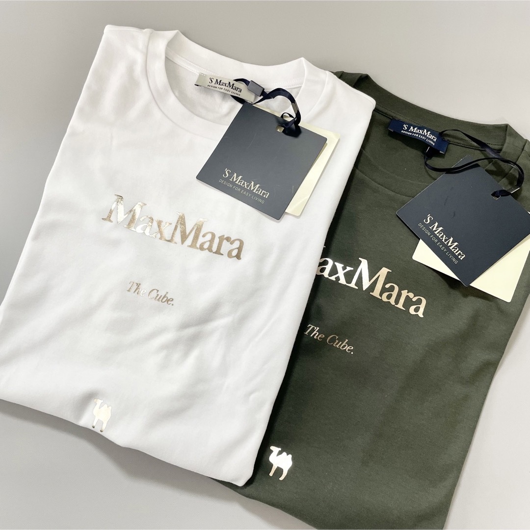 トップスS MaxMaraエスマックスマーラ24SSコットンジャージーTシャツ新品未使用