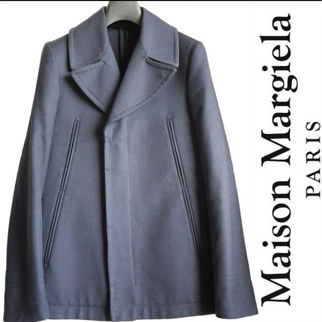 Maison Martin Margiela(マルタンマルジェラ)のマルジェラ　ジャケット　八の字　Martin Margiela コート　ネイビー レディースのジャケット/アウター(ピーコート)の商品写真