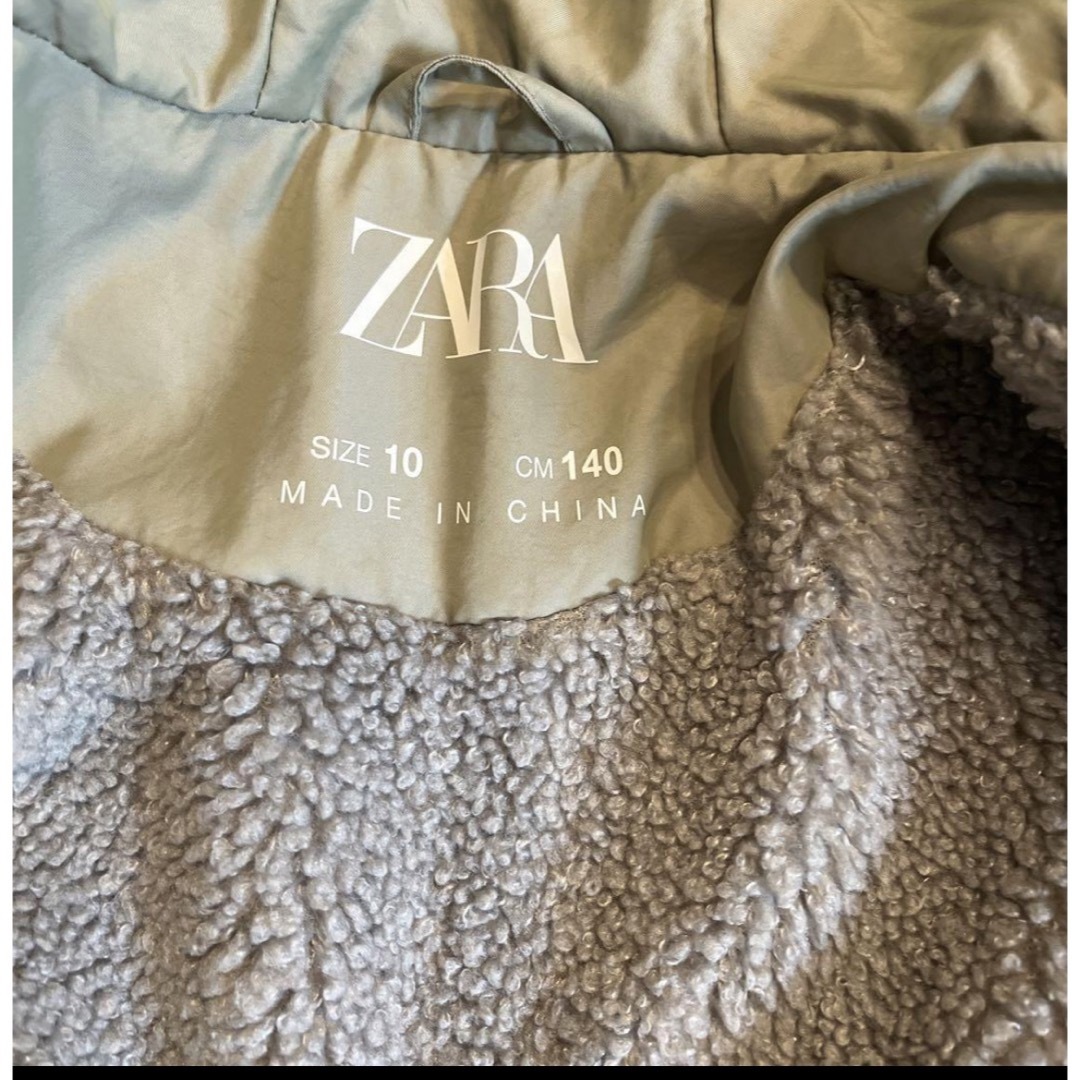 ZARA KIDS(ザラキッズ)のZARA Kids ザラキッズ　ダウン　ジャケット　ボア キッズ/ベビー/マタニティのキッズ服女の子用(90cm~)(ジャケット/上着)の商品写真