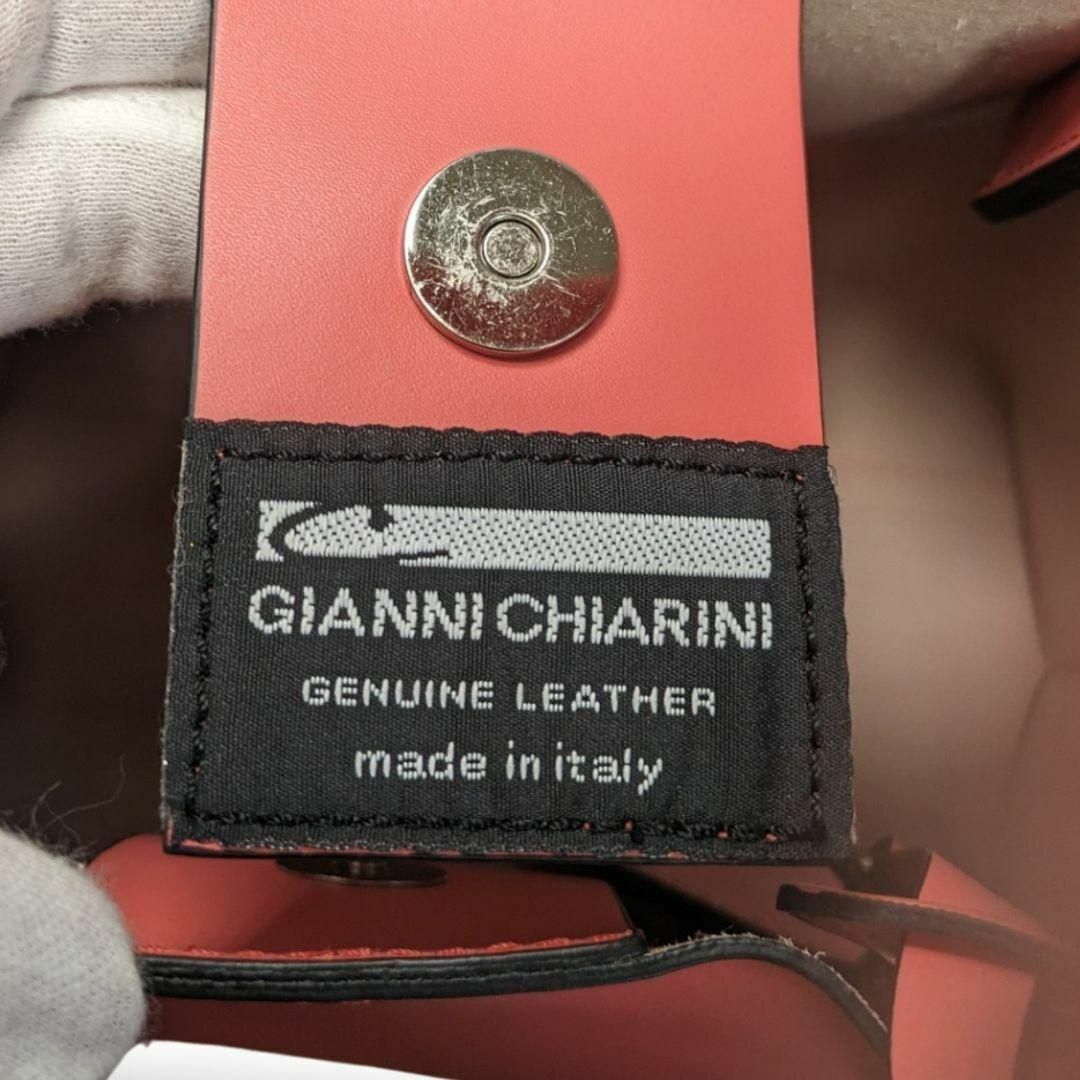 GIANNI CHIARINI(ジャンニキャリーニ)の【新品同様】ジャンニキャリーニ　トゥエンティ　レザーハンドバッグ　ピンク レディースのバッグ(ハンドバッグ)の商品写真