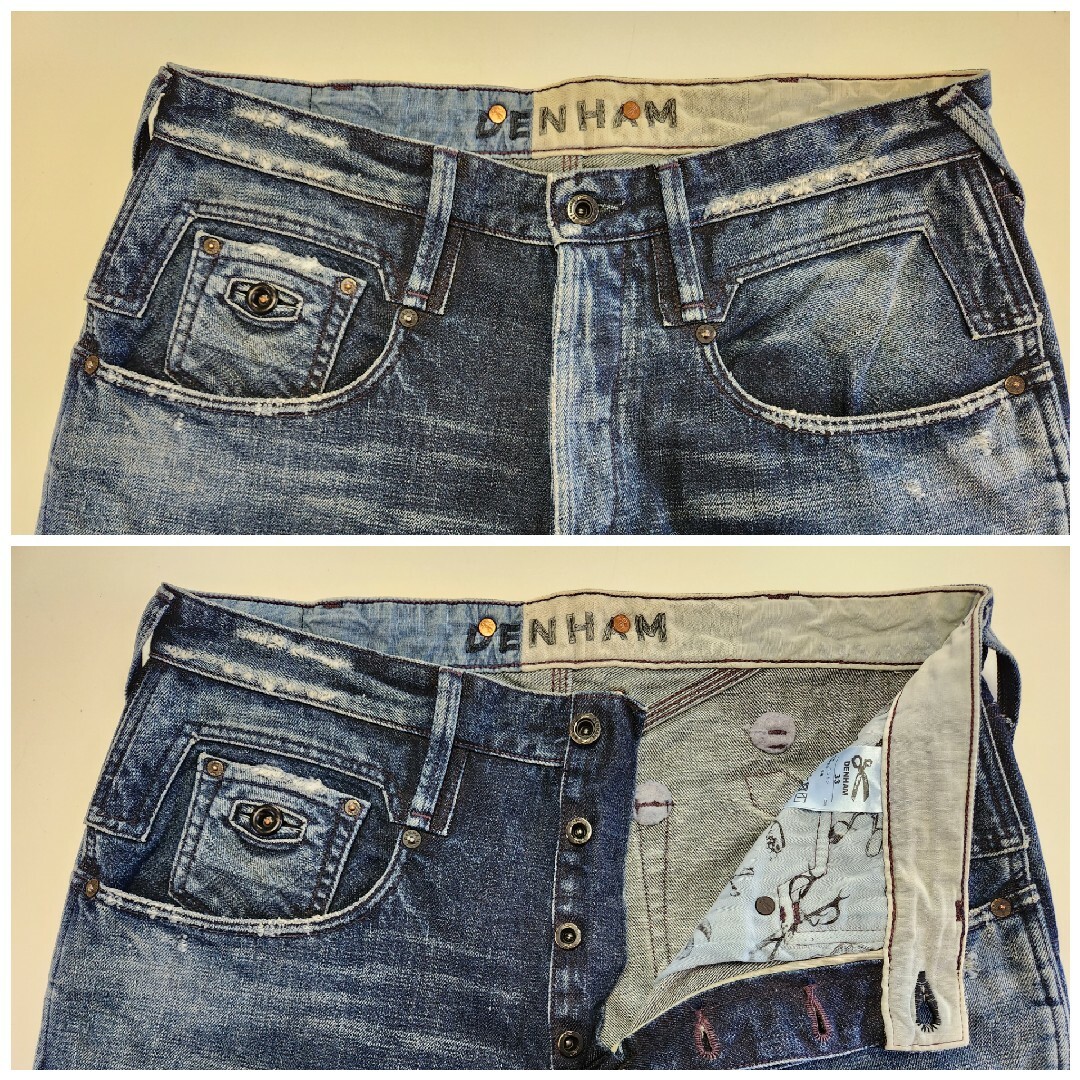 DENHAM - 完売品【美品】デンハム CROSSBACK MIJCLBL 日本製 W33 DENHAM - 完売品【美品】デンハム CROSSBACK MIJCLBL 日本製 W33