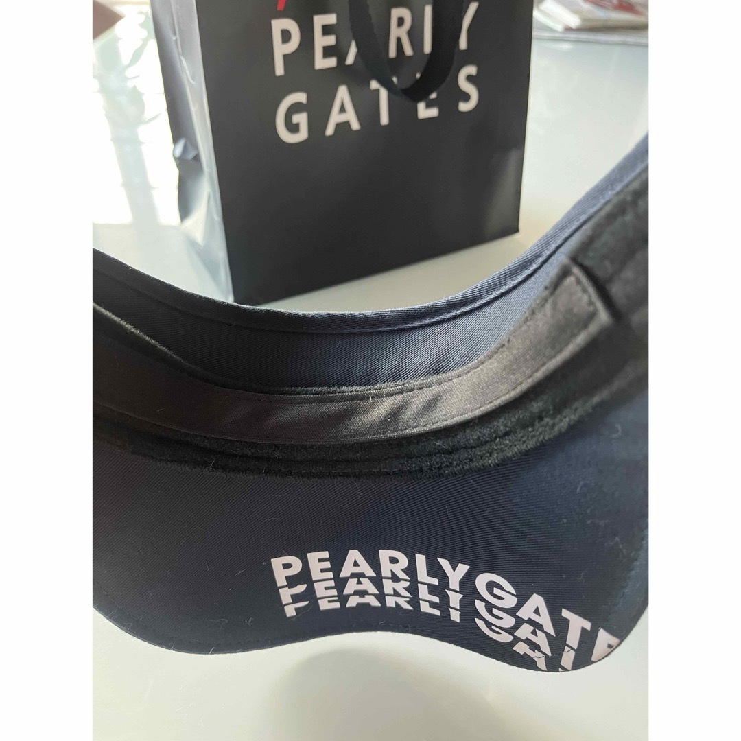 PEARLY GATES(パーリーゲイツ)のパーリーゲイツ　サンバイザー メンズの帽子(サンバイザー)の商品写真