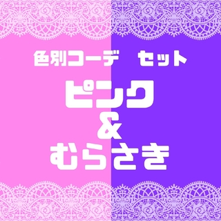 《値下げ》【ピンク色&紫色】プリマジ コーデカード 色別セット(カード)